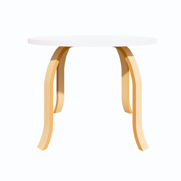 Weltwood Bohemian Butterfly Round Dining Table | 4-Person, 36mm MDF Top & Beech Wood